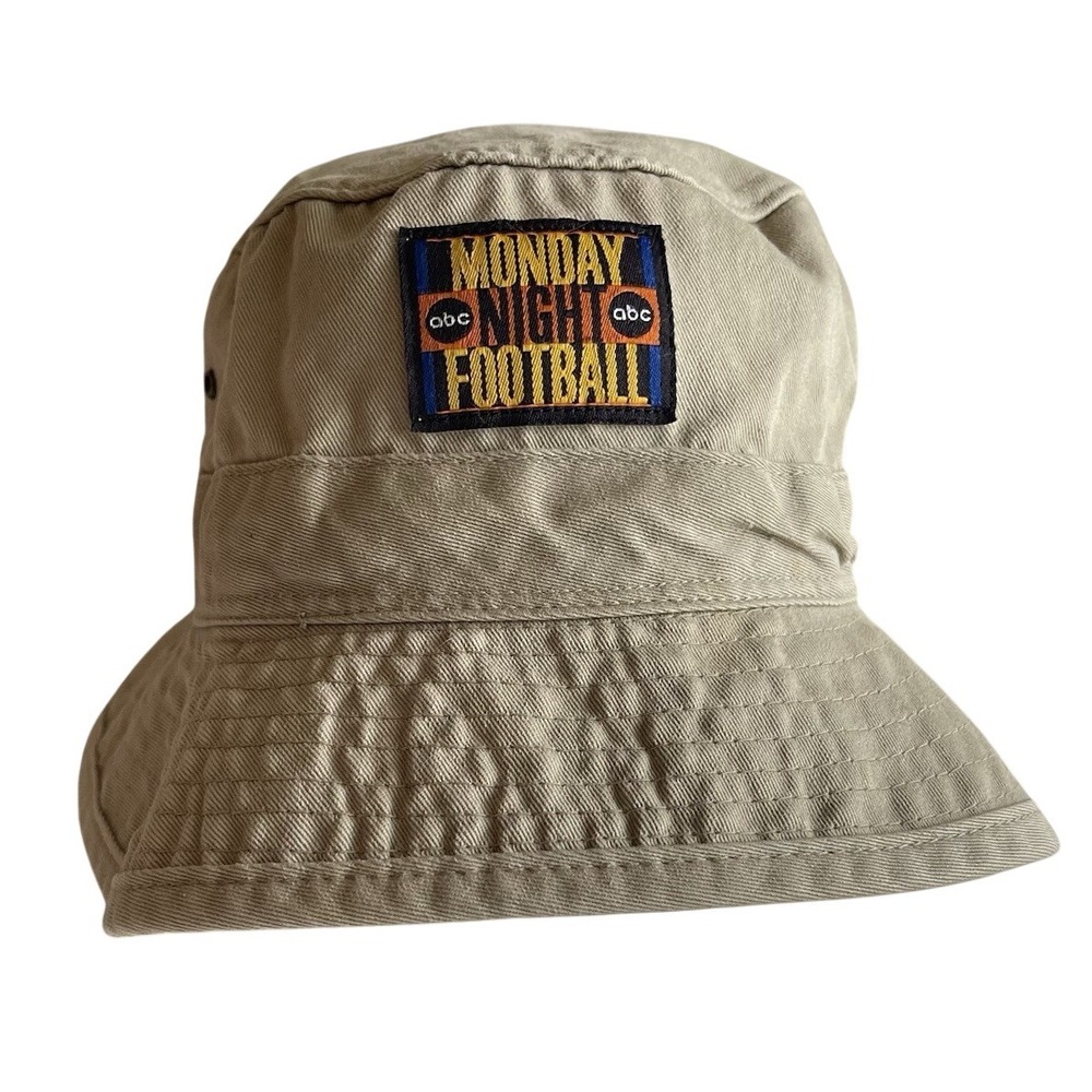 Vintage ABC Monday Night Football Bucket‎ Hat NFL Khaki Sports Specialties
